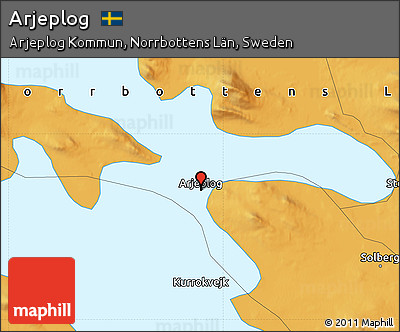 Political Map of Arjeplog
