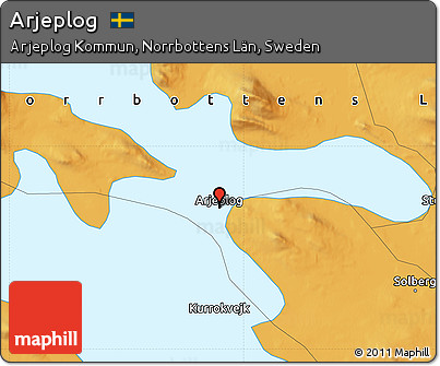 Political Map of Arjeplog