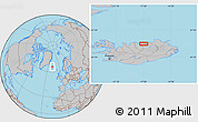 Gray Location Map of Nes