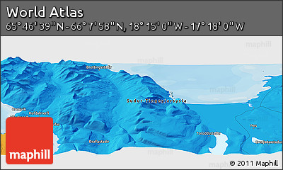 Political Panoramic Map of the Area around 65° 57' 19" N, 17° 46' 29" W