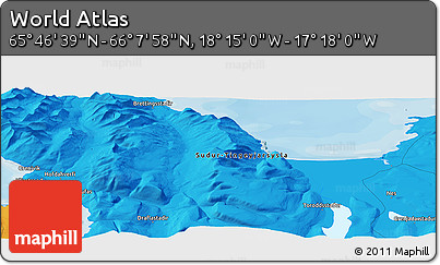 Political Panoramic Map of the Area around 65° 57' 19" N, 17° 46' 29" W