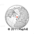 Outline Map of the Area around 65° 57' 19" N, 1° 37' 30" W, rectangular outline