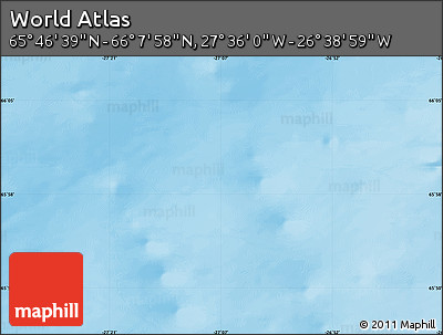 Shaded Relief Map of the Area around 65° 57' 19" N, 27° 7' 30" W