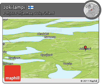 Physical Panoramic Map of Jokilampi