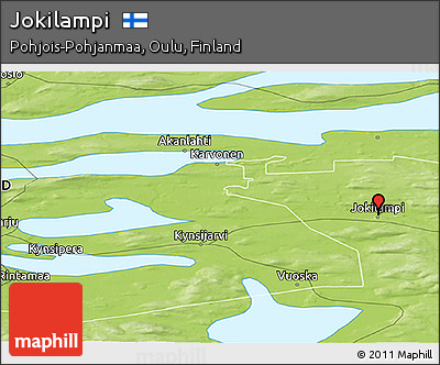 Physical Panoramic Map of Jokilampi