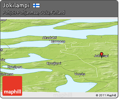 Physical Panoramic Map of Jokilampi
