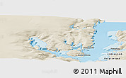 Shaded Relief Panoramic Map of Tiniteqilaaq