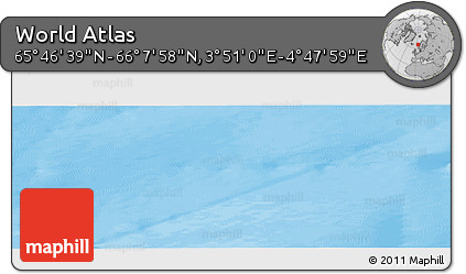 Physical Panoramic Map of the Area around 65° 57' 19" N, 4° 19' 30" E