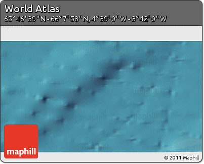 Satellite 3D Map of the Area around 65° 57' 19" N, 4° 10' 30" W