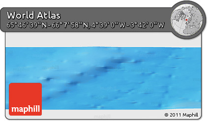 Physical Panoramic Map of the Area around 65° 57' 19" N, 4° 10' 30" W