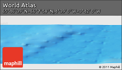 Physical Panoramic Map of the Area around 65° 57' 19" N, 4° 10' 30" W