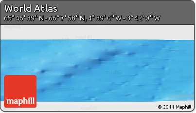 Physical Panoramic Map of the Area around 65° 57' 19" N, 4° 10' 30" W