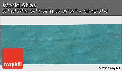 Satellite Panoramic Map of the Area around 65° 57' 19" N, 55° 10' 29" W