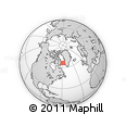 Outline Map of the Area around 65° 57' 19" N, 58° 34' 30" W, rectangular outline