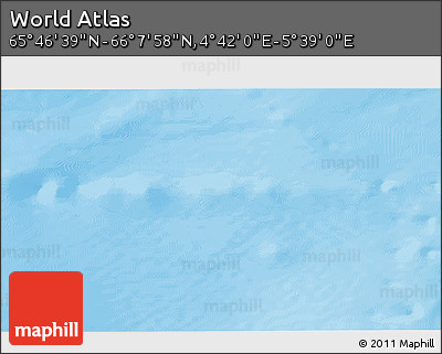 Physical 3D Map of the Area around 65° 57' 19" N, 5° 10' 30" E
