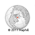 Outline Map of the Area around 65° 57' 19" N, 61° 58' 30" W, rectangular outline