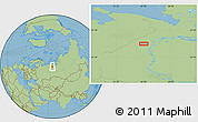 Savanna Style Location Map of the area around 65° 57' 19" N, 64° 40' 30" E