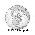 Outline Map of the Area around 65° 57' 19" N, 89° 10' 30" W, rectangular outline