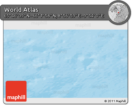 Physical 3D Map of the Area around 65° 57' 19" N, 9° 25' 30" E