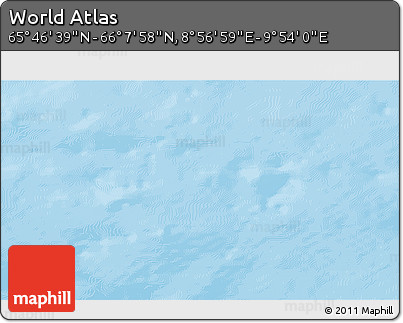 Physical 3D Map of the Area around 65° 57' 19" N, 9° 25' 30" E