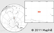 Blank Location Map of the area around 65° 6' 3" S, 157° 19' 29" E