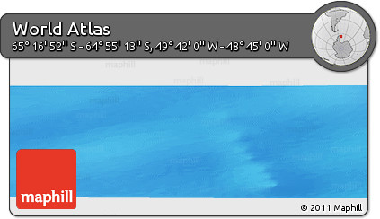 Physical Panoramic Map of the Area around 65° 6' 3" S, 49° 13' 30" W