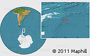Satellite Location Map of the area around 65° 6' 3" S, 53° 28' 30" W