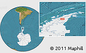 Satellite Location Map of the area around 65° 6' 3" S, 61° 7' 30" W