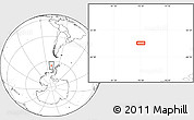 Blank Location Map of the area around 65° 6' 3" S, 78° 7' 30" W