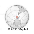 Outline Map of the Area around 65° 6' 3" S, 84° 55' 30" W, rectangular outline