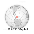 Outline Map of the Area around 65° 25' 22" S, 47° 31' 29" W, rectangular outline