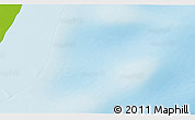 Physical 3D Map of the area around 65° 44' 34" S, 59° 25' 29" W
