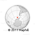Outline Map of the Area around 65° 44' 34" S, 87° 28' 29" W, rectangular outline