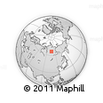 Outline Map of the Area around 66° 16' 20" N, 106° 19' 29" E, rectangular outline