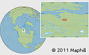 Savanna Style Location Map of the area around 66° 16' 20" N, 106° 10' 30" W