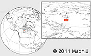 Blank Location Map of the area around 66° 16' 20" N, 107° 52' 30" W