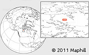 Blank Location Map of the area around 66° 16' 20" N, 109° 34' 29" W