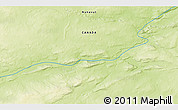 Physical 3D Map of the area around 66° 16' 20" N, 110° 25' 30" W