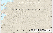 Shaded Relief Map of the area around 66° 16' 20" N, 117° 13' 29" W