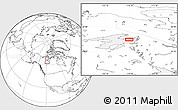 Blank Location Map of the area around 66° 16' 20" N, 118° 55' 30" W