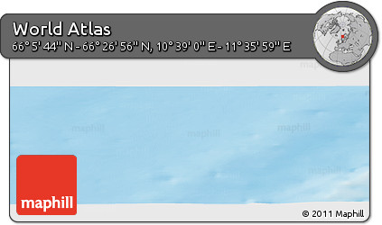 Physical Panoramic Map of the Area around 66° 16' 20" N, 11° 7' 30" E