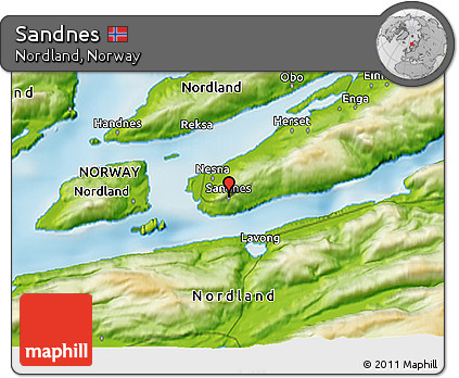 Physical 3D Map of Sandnes