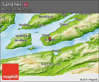 Physical 3D Map of Sandnes