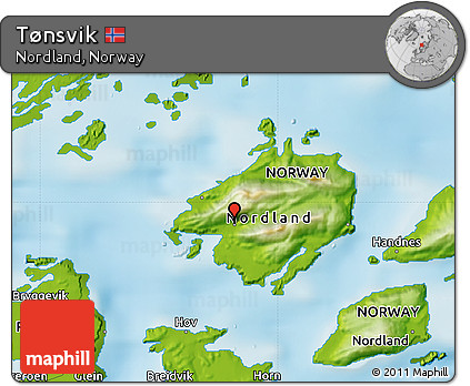 Physical Map of Tønsvik