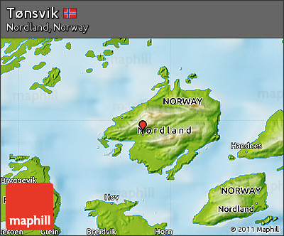 Physical Map of Tønsvik