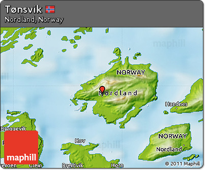 Physical Map of Tønsvik
