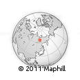 Outline Map of the Area around 66° 16' 20" N, 130° 58' 29" E, rectangular outline