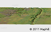 Satellite Panoramic Map of the area around 66° 16' 20" N, 134° 13' 29" W