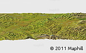 Satellite Panoramic Map of the area around 66° 16' 20" N, 136° 4' 29" E