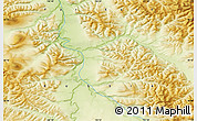 Physical Map of the area around 66° 16' 20" N, 136° 55' 30" E